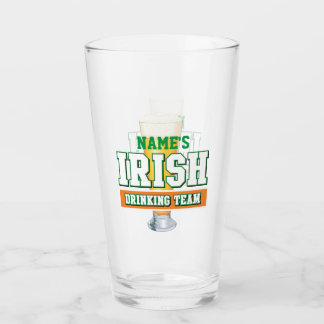 Personlig Irish Drinking Team Pint Glass Glaskopp