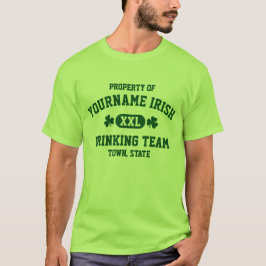 Personlig Irish Drinking Team St patrick's day Tee