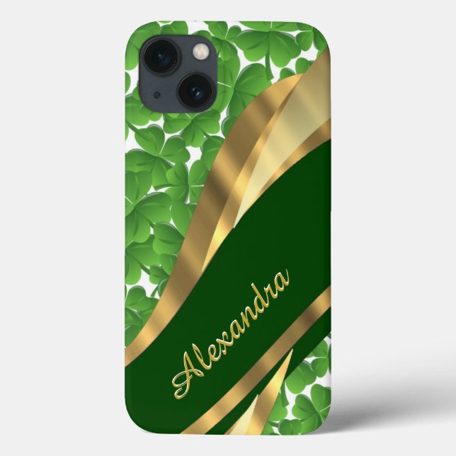 Personlig Irish grönt schrock mönster (Baksida)