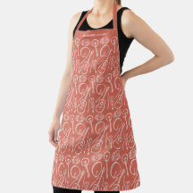 Personlig Irish Music Instrument Mönster Apron