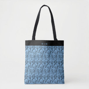 Personlig Irish Music Instrument Shoulder Tote Tygkasse