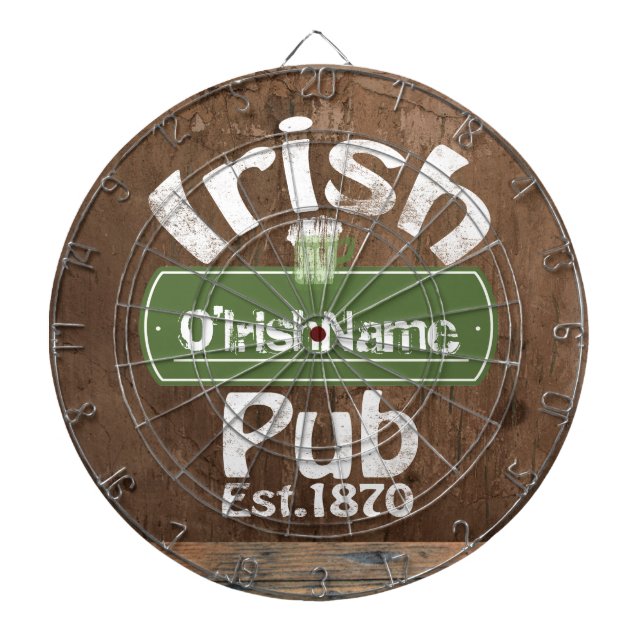 Personlig Irish Pub Old Keg Effect Sign Piltavla (Framsidan)