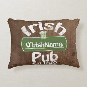 Personlig Irish Pub Old Keg Effect Sign Prydnadskudde