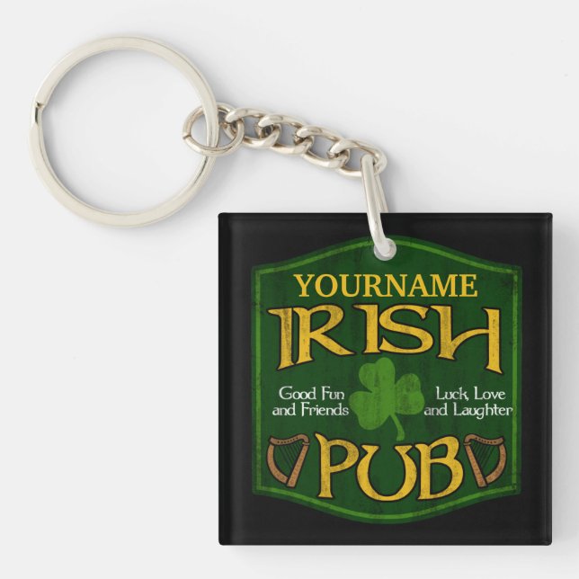 Personlig Irish Pub Sign (Framsidan)