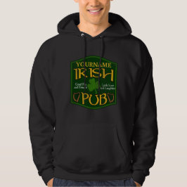 Personlig Irish Pub Sign Hoodie