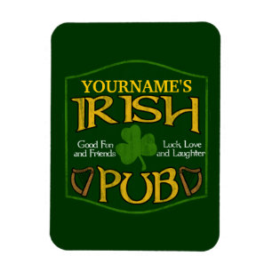Personlig Irish Pub Sign Magnet