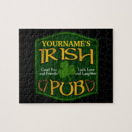 Personlig Irish Pub Sign Pussel