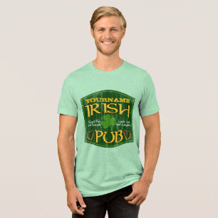Personlig Irish Pub Sign Tee
