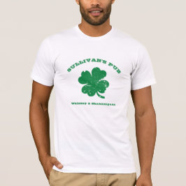 Personlig Irish Pub St patricks day Shamrock T Shirt