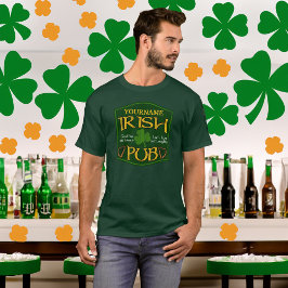 Personlig Irish Pub St patrick's day Shirts Tee