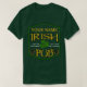 Personlig Irish Pub St patrick's day Shirts Tee Shirt (Design framsida)