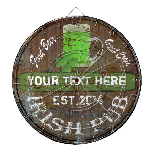 Personlig Irish pub-tecken Piltavla (Framsidan)