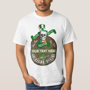 Personlig Irish pub-tecken St Pats T-shirt