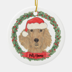 Personlig Irish Setter Julgransprydnad Keramik