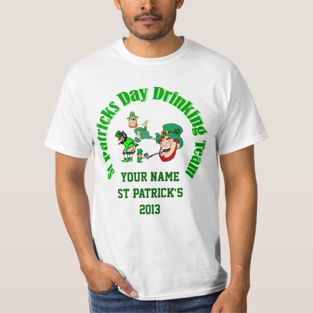 Personlig Irish St patrick's day T-shirt (Framsida)