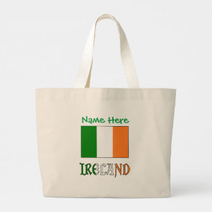 Personlig Irland Flagga Kulturarv Jumbo Tygkasse