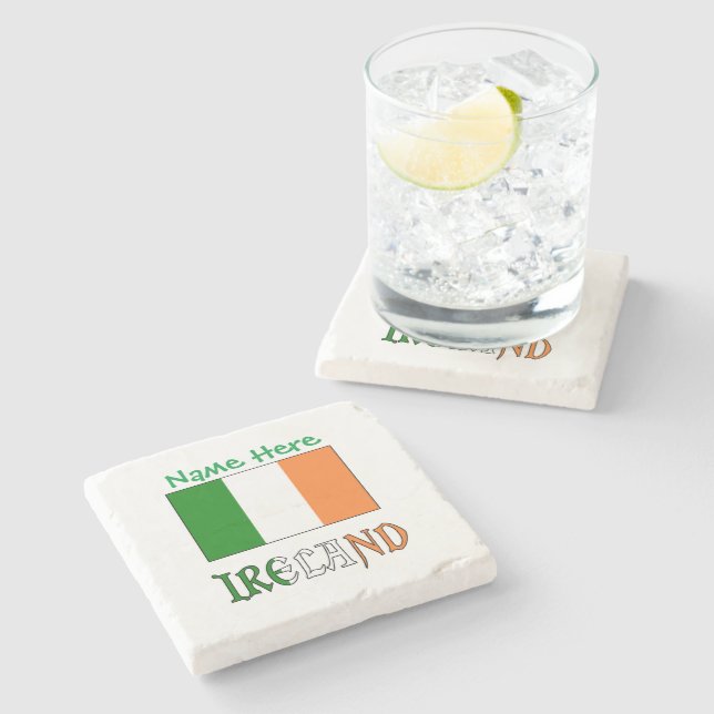 Personlig Irland Flagga Kulturarv  Stenunderlägg (Sidan)