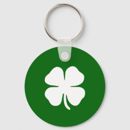 Personlig irländsk grön shamrock nyckelring