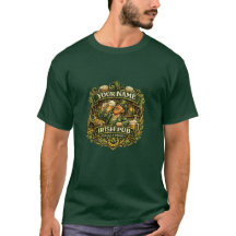 Personlig irländsk pub- Leprechaun-emblem