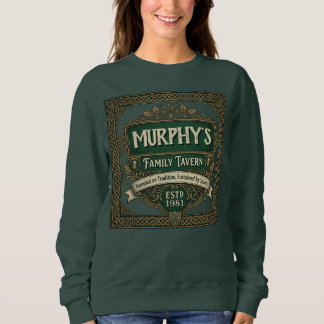 Personlig irländsk pubfamilj Taverns vintagegrön T Shirt