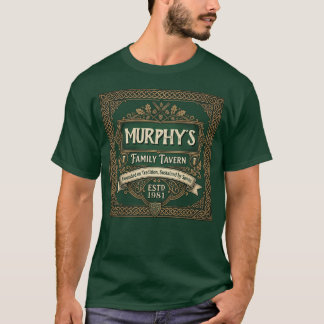 Personlig irländsk pubfamilj Taverns vintagegrön T Shirt