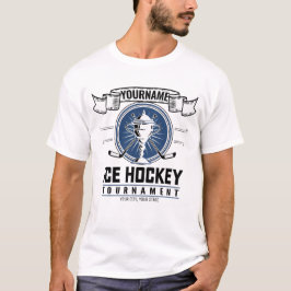 Personlig ishockey trofé spelare lag spel t shirt