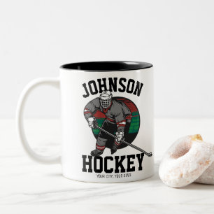 Personlig ishockeyspelare Team Idrottsutövare Namn Två-Tonad Mugg