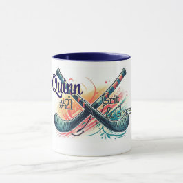 Personlig ishockeyspelarmugg mugg