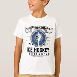 Personlig ishockeytrofé spelare lag spel t shirt
