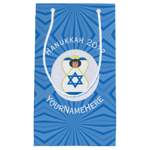 Personlig israelisk ängel Hannukaflagg