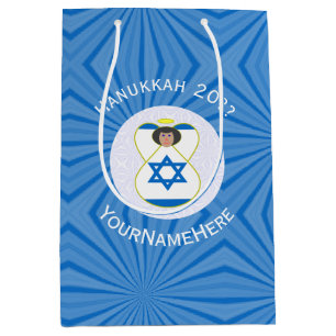 Personlig israelisk ängel Hannukaflagga 