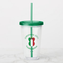 Personlig italiensk ängel julflagga  take away mugg