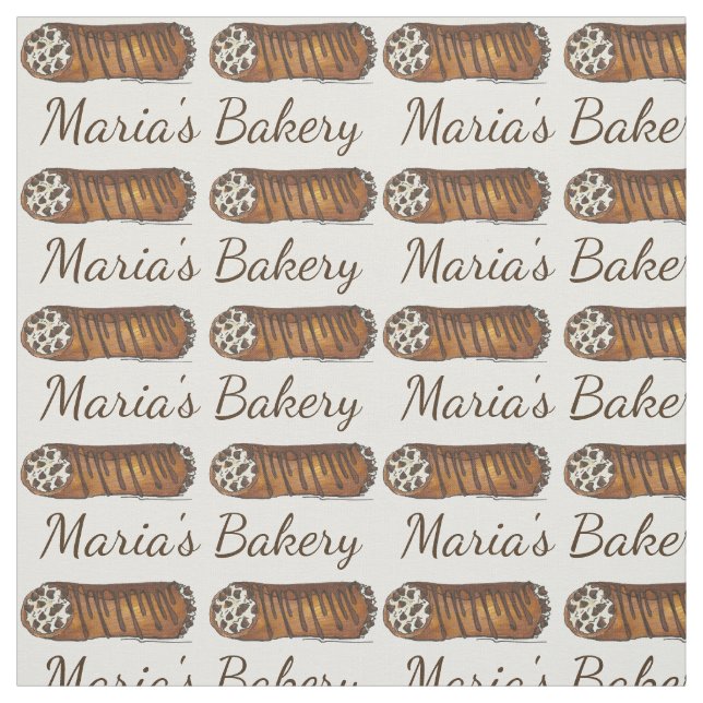 Personlig Italienska bakeriet Baking Cannoli Fabri Tyg (Provkarta)