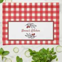 Personlig Italienska Red Gingham Cooking