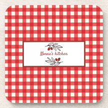 Personlig Italienska Red Gingham Cooking