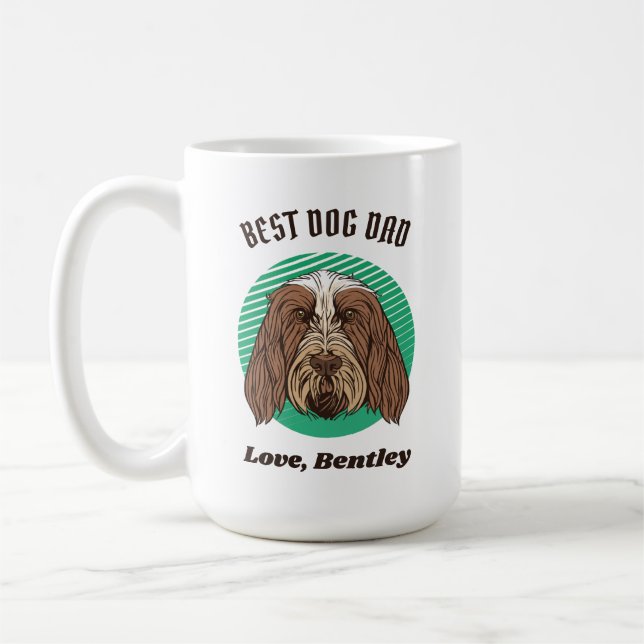 Personlig Italienska Spinone Hund Anpassningsbar T Kaffemugg (Vänster)