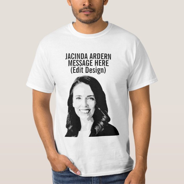 PERSONLIG JACINDA ARDERN T SHIRT (Framsida)