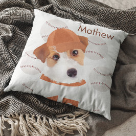 Personlig Jack Russell Hund Baseball Jersey Kudde