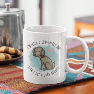 Personlig Jack Russell, mamma, pappa, älskare, Kaffemugg