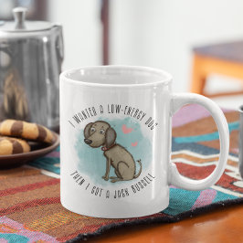 Personlig Jack Russell, mamma, pappa, älskare, Kaffemugg