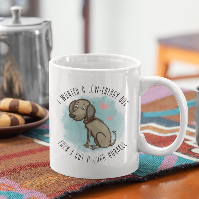 Personlig Jack Russell, mamma, pappa, älskare, Kaffemugg (Personalized Jack Russell owner, mom, dad, lover Coffee Mug)