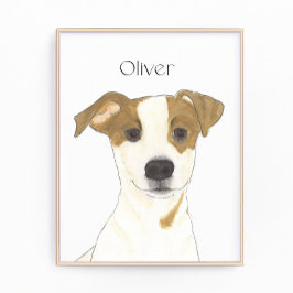 Personlig Jack Russell Terrier Art Fototryck