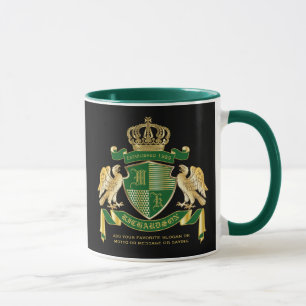 Personlig Jackar Arm Grönt Eagle Emblem Mugg