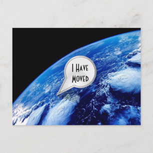 Personlig jag har Flyttat vykort