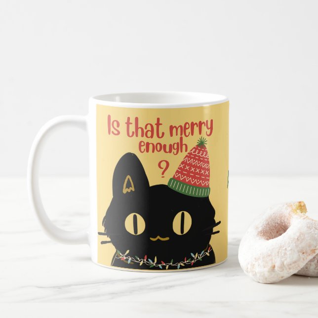 Personlig Jag hatar julklapp svart sarkastisk Kaffemugg (Med munk)