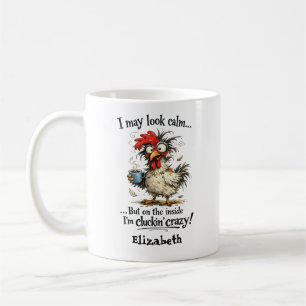 Personlig Jag Kan Se Lugna Kluckande Galen Kaffemugg