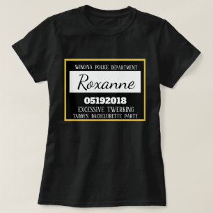 Personlig Jail Bachelorette Party Bridesmaid T Shirt