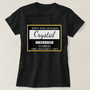 Personlig Jail Bachelorette Party Maid of honor Tee Shirt
