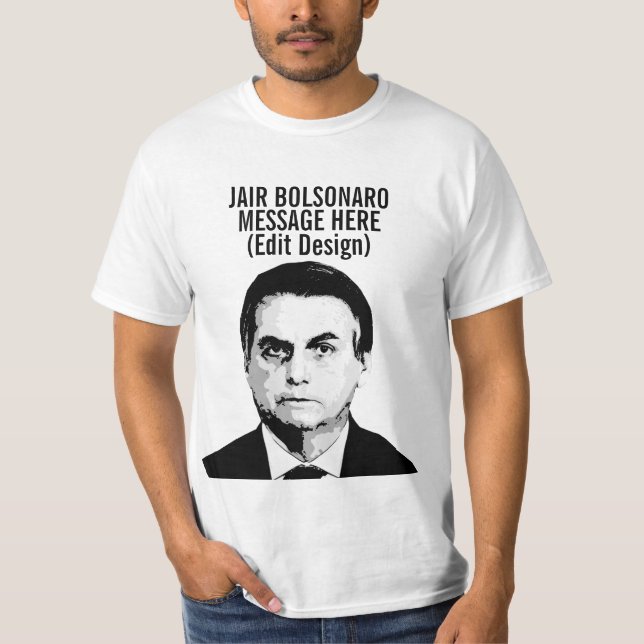 PERSONLIG JAIR BOLSONARO T SHIRT (Framsida)