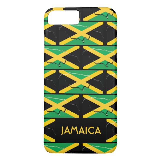 Personlig Jamaican Flagga Case-Mate iPhone Skal (Baksida)